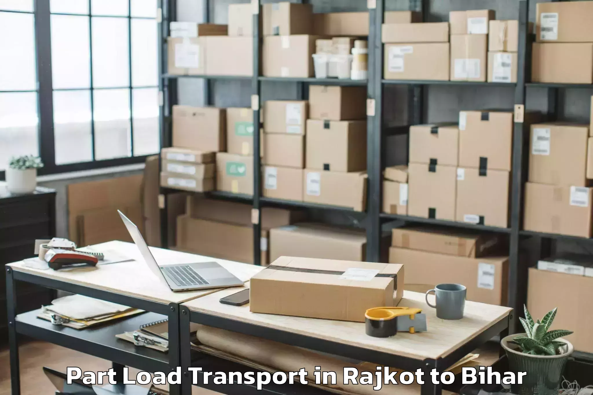 Hassle-Free Rajkot to Sursand Pashchimi Part Load Transport